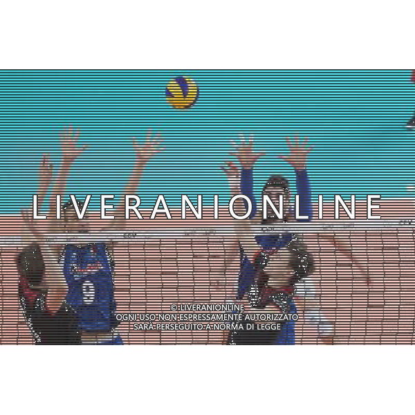 SZCZECIN, AZOTY ARENA 25.08.2017 CEV MISTRZOSTWA EUROPY W PILCE SIATKOWEJ MEZCZYZN LOTTO EUROVOLLEY POLAND 2017 NIEMCY - WLOCHY CEV MENS VOLLEYBALL EUROPEAN CHAMPIONSHIP LOTTO EUROVOLLEY POLAND 2017 NIEMCY - WLOCHY NZ TOBIAS KRICK, DANIELE MAZZONE, LUKAS IMMANUEL KAMPA, FILIPPO LANZA FOT. KRZYSZTOF CICHOMSKI / NEWSPIX.PL --- Newspix.pl *** Local Caption *** www.newspix.pl mail us: info@newspix.pl call us: 0048 022 23 22 222 --- Polish Picture Agency by Ringier Axel Springer Poland