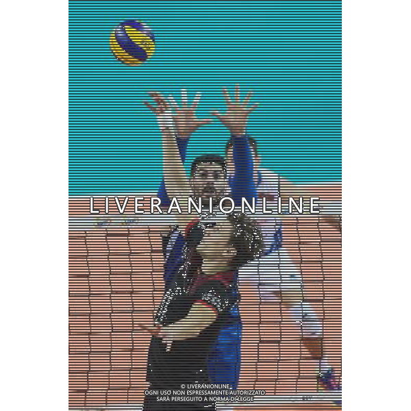 25.08.2017, Szczecin , Wlochy - Niemcy , CEV Mistrzostwa Europy w Pilce Siatkowej mezczyzn Lotto Eurovolley Poland 2017 , Volleyball European Championships Poland 2017 , Germany - Italy , N Z Lukas Immanuel Kampa (GER), Filippo Lanza (ITA) , FOT. Adam Jastrzebowski / newspix.pl --- Newspix.pl *** Local Caption *** www.newspix.pl mail us: info@newspix.pl call us: 0048 022 23 22 222 --- Polish Picture Agency by Ringier Axel Springer Poland