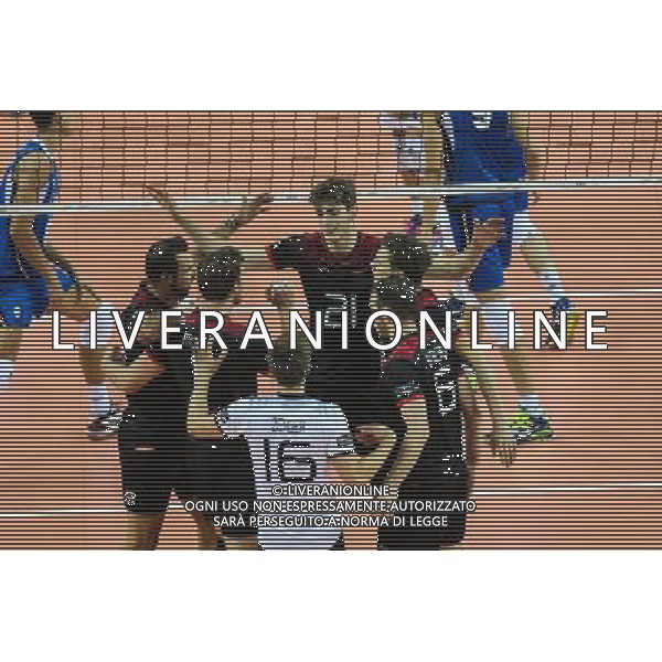 25.08.2017, Szczecin , Wlochy - Niemcy , CEV Mistrzostwa Europy w Pilce Siatkowej mezczyzn Lotto Eurovolley Poland 2017 , Volleyball European Championships Poland 2017 , Germany - Italy , N Z Tobias Krick (GER), Julian Zenger (GER), Denys Kaliberds (GER) radosc , FOT. Adam Jastrzebowski / newspix.pl --- Newspix.pl *** Local Caption *** www.newspix.pl mail us: info@newspix.pl call us: 0048 022 23 22 222 --- Polish Picture Agency by Ringier Axel Springer Poland