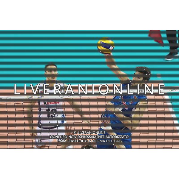 25.08.2017, Szczecin , Wlochy - Niemcy , CEV Mistrzostwa Europy w Pilce Siatkowej mezczyzn Lotto Eurovolley Poland 2017 , Volleyball European Championships Poland 2017 , Germany - Italy , N Z Luca Vettori (ITA), Massimo Colaci (ITA) , FOT. Adam Jastrzebowski / newspix.pl --- Newspix.pl *** Local Caption *** www.newspix.pl mail us: info@newspix.pl call us: 0048 022 23 22 222 --- Polish Picture Agency by Ringier Axel Springer Poland
