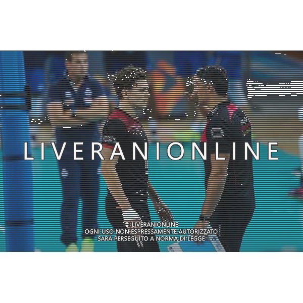 25.08.2017, Szczecin , Wlochy - Niemcy , CEV Mistrzostwa Europy w Pilce Siatkowej mezczyzn Lotto Eurovolley Poland 2017 , Volleyball European Championships Poland 2017 , Germany - Italy , N Z Coach Andrea Giani (GER), Lukas Immanuel Kampa (GER) , FOT. Adam Jastrzebowski / newspix.pl --- Newspix.pl *** Local Caption *** www.newspix.pl mail us: info@newspix.pl call us: 0048 022 23 22 222 --- Polish Picture Agency by Ringier Axel Springer Poland