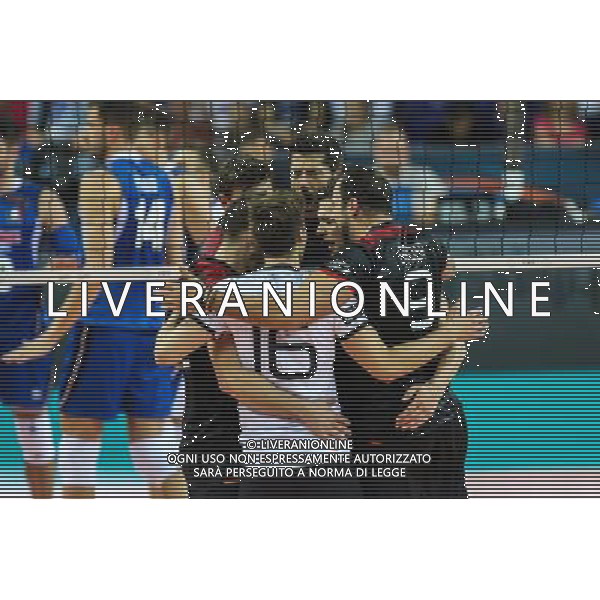 25.08.2017, Szczecin , Wlochy - Niemcy , CEV Mistrzostwa Europy w Pilce Siatkowej mezczyzn Lotto Eurovolley Poland 2017 , Volleyball European Championships Poland 2017 , Germany - Italy , N Z Julian Zenger (GER), Gyorgy Grozer (GER) radosc , FOT. Adam Jastrzebowski / newspix.pl --- Newspix.pl *** Local Caption *** www.newspix.pl mail us: info@newspix.pl call us: 0048 022 23 22 222 --- Polish Picture Agency by Ringier Axel Springer Poland