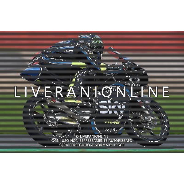 26.08.2017. Circuito di Silverstone, Towcester, Gran Bretagna. Nicol˜ Bulega ©PIAZZOLLA/AGENZIA ALDO LIVERANI SAS - Motomondialie Qualifiche Prove Ufficiali MOTO3 Gp Circuito Silverstone, Towchester, Gran Bretagna 26.08.2017