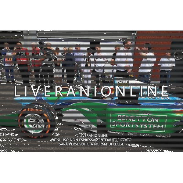 Mick Schumacher (GER) Formula Three Driver in his father\'s Benetton B194. 27.08.2017. Formula 1 World Championship, Rd 12, Belgian Grand Prix, Spa Francorchamps, Belgium, Race Day. / AGENZIA ALDO LIVERANI SAS - ITALY ONLY EDITORIAL USE ONLY