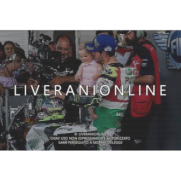 27.08.2017Circuito di Silverstone, Towcester, Gran Bretagna.Cal Crutchlow con figlia FOTO G. PIAZZOLLA-AG ALDO LIVERANI SAS