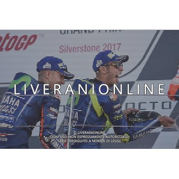 27.08.2017Circuito di Silverstone, Towcester, Gran Bretagna. Maverick Vinales e Valentino Rossi FOTO G. PIAZZOLLA-AG ALDO LIVERANI SAS