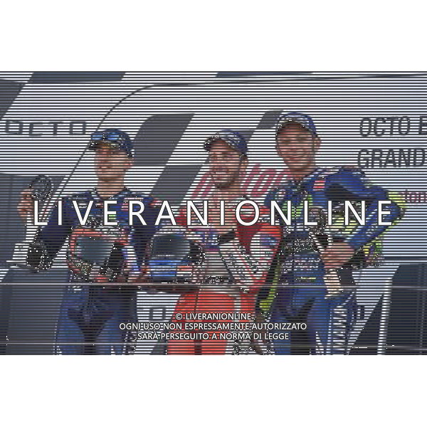 27.08.2017Circuito di Silverstone, Towcester, Gran Bretagna.Vinales, Dovizioso, Rossi FOTO G. PIAZZOLLA-AG ALDO LIVERANI SAS