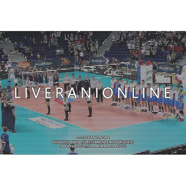 SZCZECIN, AZOTY ARENA 27.08.2017 CEV MISTRZOSTWA EUROPY W PILCE SIATKOWEJ MEZCZYZN LOTTO EUROVOLLEY POLAND 2017 SLOWACJA - WLOCHY CEV MENS VOLLEYBALL EUROPEAN CHAMPIONSHIP LOTTO EUROVOLLEY POLAND 2017 SLOWACJA - WLOCHY NZ REPREZENTACJE WLOCH I SLOWACJI PODCZAS ODGRYWANIA HYMNOW / TEAMS OF ITALY AND SLOVAKIA DURING THE ANTEMS FOT. KRZYSZTOF CICHOMSKI / NEWSPIX.PL --- Newspix.pl AG ALDO LIVERANI SAS *** Local Caption *** www.newspix.pl mail us: info@newspix.pl call us: 0048 022 23 22 222 --- Polish Picture Agency by Ringier Axel Springer Poland