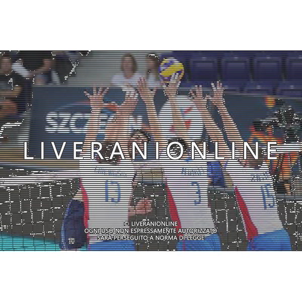 SZCZECIN, AZOTY ARENA 27.08.2017 CEV MISTRZOSTWA EUROPY W PILCE SIATKOWEJ MEZCZYZN LOTTO EUROVOLLEY POLAND 2017 SLOWACJA - WLOCHY CEV MENS VOLLEYBALL EUROPEAN CHAMPIONSHIP LOTTO EUROVOLLEY POLAND 2017 SLOWACJA - WLOCHY NZ STEFAN CHRTIANSKY JR, FILIPPO LANZA, EMANUEL KOHUT, JURAJ ZATKO FOT. KRZYSZTOF CICHOMSKI / NEWSPIX.PL --- Newspix.pl AG ALDO LIVERANI SAS *** Local Caption *** www.newspix.pl mail us: info@newspix.pl call us: 0048 022 23 22 222 --- Polish Picture Agency by Ringier Axel Springer Poland
