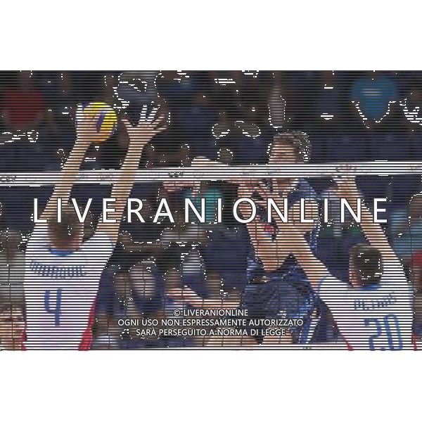 SZCZECIN, AZOTY ARENA 27.08.2017 CEV MISTRZOSTWA EUROPY W PILCE SIATKOWEJ MEZCZYZN LOTTO EUROVOLLEY POLAND 2017 SLOWACJA - WLOCHY CEV MENS VOLLEYBALL EUROPEAN CHAMPIONSHIP LOTTO EUROVOLLEY POLAND 2017 SLOWACJA - WLOCHY NZ PETER ONDROVIC, MATTEO PIANO, MICHAL PETRAS FOT. KRZYSZTOF CICHOMSKI / NEWSPIX.PL --- Newspix.pl AG ALDO LIVERANI SAS *** Local Caption *** www.newspix.pl mail us: info@newspix.pl call us: 0048 022 23 22 222 --- Polish Picture Agency by Ringier Axel Springer Poland