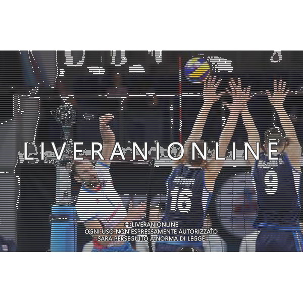 SZCZECIN, AZOTY ARENA 27.08.2017 CEV MISTRZOSTWA EUROPY W PILCE SIATKOWEJ MEZCZYZN LOTTO EUROVOLLEY POLAND 2017 SLOWACJA - WLOCHY CEV MENS VOLLEYBALL EUROPEAN CHAMPIONSHIP LOTTO EUROVOLLEY POLAND 2017 SLOWACJA - WLOCHY NZ MILAN BENCZ, OLEG ANTONOV, DANIELE MAZZONE FOT. KRZYSZTOF CICHOMSKI / NEWSPIX.PL --- Newspix.pl AG ALDO LIVERANI SAS *** Local Caption *** www.newspix.pl mail us: info@newspix.pl call us: 0048 022 23 22 222 --- Polish Picture Agency by Ringier Axel Springer Poland