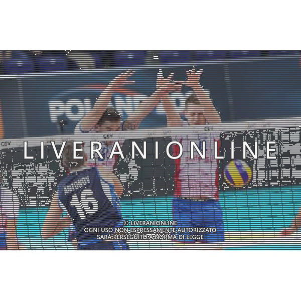 SZCZECIN, AZOTY ARENA 27.08.2017 CEV MISTRZOSTWA EUROPY W PILCE SIATKOWEJ MEZCZYZN LOTTO EUROVOLLEY POLAND 2017 SLOWACJA - WLOCHY CEV MENS VOLLEYBALL EUROPEAN CHAMPIONSHIP LOTTO EUROVOLLEY POLAND 2017 SLOWACJA - WLOCHY NZ OLEG ANTONOV, PETER MLYNARCIK, PETER ONDROVIC FOT. KRZYSZTOF CICHOMSKI / NEWSPIX.PL --- Newspix.pl AG ALDO LIVERANI SAS *** Local Caption *** www.newspix.pl mail us: info@newspix.pl call us: 0048 022 23 22 222 --- Polish Picture Agency by Ringier Axel Springer Poland
