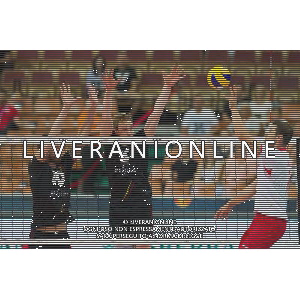 KATOWICE 27.08.2017 SPORT SIATKOWKA CEV MISTRZOSTWA EUROPY W PILCE SIATKOWEJ MEZCZYZN LOTTO EUROVOLLEY POLAND 2017 CEV VOLLEYBALL EUROPEAN CHAMPIONSHIP MEN BELGIUM - TURKEY BELGIA - TURCJA NZ. SIMON VAN DE VOORDE (BEL) SAM DEROO (BEL) FOT. MICHAL CHWIEDUK / FOKUSMEDIA.COM.PL/NEWSPIX.PL --- Newspix.pl AG ALDO LIVERANI SAS *** Local Caption *** www.newspix.pl mail us: info@newspix.pl call us: 0048 022 23 22 222 --- Polish Picture Agency by Ringier Axel Springer Poland