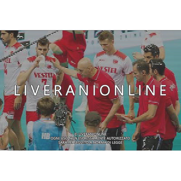 KATOWICE 27.08.2017 SPORT SIATKOWKA CEV MISTRZOSTWA EUROPY W PILCE SIATKOWEJ MEZCZYZN LOTTO EUROVOLLEY POLAND 2017 CEV VOLLEYBALL EUROPEAN CHAMPIONSHIP MEN BELGIUM - TURKEY BELGIA - TURCJA NZ. EMANUELE ZANINI TRENER HEAD COACH (TUR) FOT. MICHAL CHWIEDUK / FOKUSMEDIA.COM.PL/NEWSPIX.PL --- Newspix.pl AG ALDO LIVERANI SAS