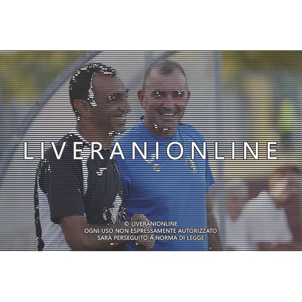Santarcangelo - Pordenone Campionato di calcio Serie C girone B 27/08/2017 nella foto: Angelini Giuseppa Allenatore Leonardo Colucci Allenatore ©Claudio Zamagni/Agenzia Aldo Liverani 