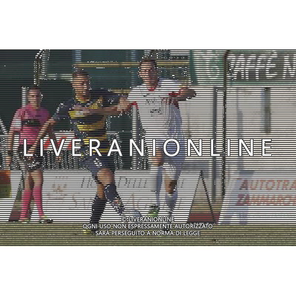 Santarcangelo - Pordenone Campionato di calcio Serie C girone B 27/08/2017 nella foto: Gaiola Riccardo De Agostini Michele ©Claudio Zamagni/Agenzia Aldo Liverani 