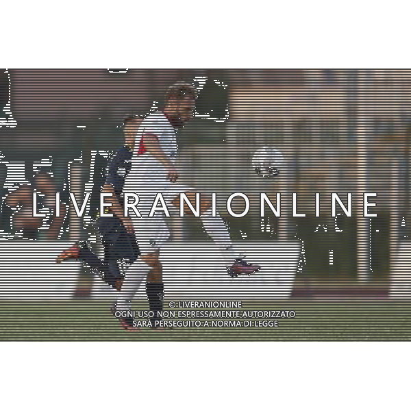 Santarcangelo - Pordenone Campionato di calcio Serie C girone B 27/08/2017 nella foto: Stefani Mirko Palmieri Federico ©Claudio Zamagni/Agenzia Aldo Liverani 
