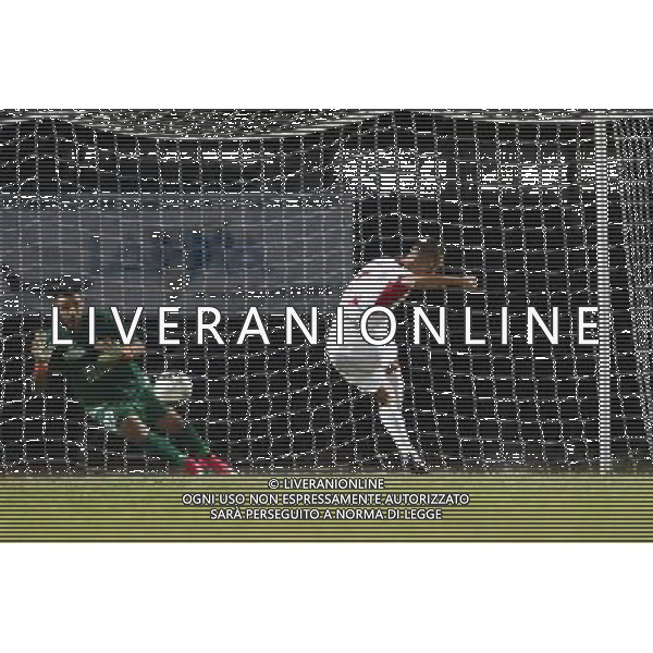 Santarcangelo - Pordenone Campionato di calcio Serie C girone B 27/08/2017 nella foto: Burrai Salvatore goal su rigore ©Claudio Zamagni/Agenzia Aldo Liverani 