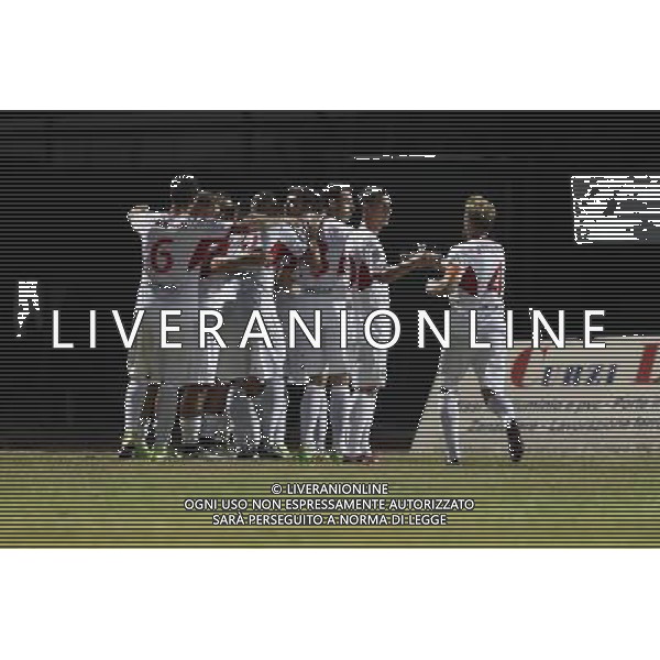 Santarcangelo - Pordenone Campionato di calcio Serie C girone B 27/08/2017 nella foto: esultanza pordenone ©Claudio Zamagni/Agenzia Aldo Liverani 
