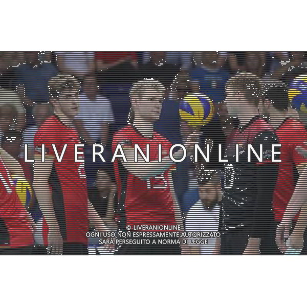 SZCZECIN, AZOTY ARENA 27.08.2017 CEV MISTRZOSTWA EUROPY W PILCE SIATKOWEJ MEZCZYZN LOTTO EUROVOLLEY POLAND 2017 CZECHY - NIEMCY CEV MENS VOLLEYBALL EUROPEAN CHAMPIONSHIP LOTTO EUROVOLLEY POLAND 2017 CZECH REPUBLIC - GERMANY NZ TOBIAS KRICK, SIMON HIRSCH, LINUS WEBER FOT. KRZYSZTOF CICHOMSKI / NEWSPIX.PL --- Newspix.pl AG ALDO LIVERANI SAS *** Local Caption *** www.newspix.pl mail us: info@newspix.pl call us: 0048 022 23 22 222 --- Polish Picture Agency by Ringier Axel Springer Poland