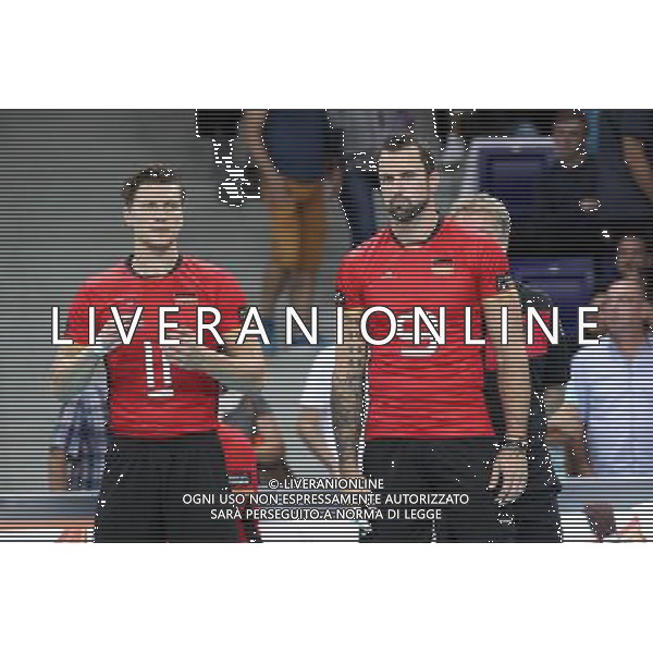 SZCZECIN, AZOTY ARENA 27.08.2017 CEV MISTRZOSTWA EUROPY W PILCE SIATKOWEJ MEZCZYZN LOTTO EUROVOLLEY POLAND 2017 CZECHY - NIEMCY CEV MENS VOLLEYBALL EUROPEAN CHAMPIONSHIP LOTTO EUROVOLLEY POLAND 2017 CZECH REPUBLIC - GERMANY NZ LUKAS IMMANUEL KAMPA, GYOERGY GROZER FOT. KRZYSZTOF CICHOMSKI / NEWSPIX.PL --- Newspix.pl AG ALDO LIVERANI SAS *** Local Caption *** www.newspix.pl mail us: info@newspix.pl call us: 0048 022 23 22 222 --- Polish Picture Agency by Ringier Axel Springer Poland