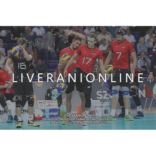 SZCZECIN, AZOTY ARENA 27.08.2017 CEV MISTRZOSTWA EUROPY W PILCE SIATKOWEJ MEZCZYZN LOTTO EUROVOLLEY POLAND 2017 CZECHY - NIEMCY CEV MENS VOLLEYBALL EUROPEAN CHAMPIONSHIP LOTTO EUROVOLLEY POLAND 2017 CZECH REPUBLIC - GERMANY NZ JULIAN ZENGER, MORITZ KARLITZEK, JAN ZIMMERMANN, MICHAEL ANDREI FOT. KRZYSZTOF CICHOMSKI / NEWSPIX.PL --- Newspix.pl AG ALDO LIVERANI SAS *** Local Caption *** www.newspix.pl mail us: info@newspix.pl call us: 0048 022 23 22 222 --- Polish Picture Agency by Ringier Axel Springer Poland