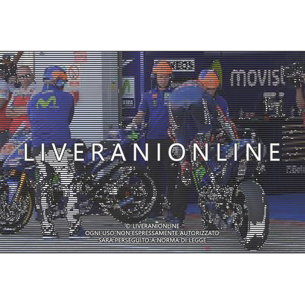 Silverstone United Kingdom 25.08.2017 Twelfth round MotoGP 2017 at the Silverstone Circuit, Maverick Vinales (Movistar Yamaha) photoPSP / Newspix.pl --- Newspix.pl POLAND OUT!!! AG ALDO LIVERANI SAS *** Local Caption *** www.newspix.pl mail us: info@newspix.pl call us: 0048 022 23 22 222 --- Polish Picture Agency by Ringier Axel Springer Poland