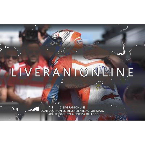 Silverstone United Kingdom 25.08.2017 Twelfth round MotoGP 2017 at the Silverstone Circuit, Andrea Dovizioso (Ducati Racing Team) photoPSP / Newspix.pl --- Newspix.pl POLAND OUT!!! AG ALDO LIVERANI SAS *** Local Caption *** www.newspix.pl mail us: info@newspix.pl call us: 0048 022 23 22 222 --- Polish Picture Agency by Ringier Axel Springer Poland