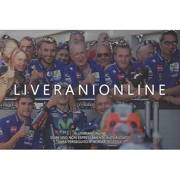 Silverstone United Kingdom 25.08.2017 Twelfth round MotoGP 2017 at the Silverstone Circuit, Maverick Vinales (Movistar Yamaha) photoPSP / Newspix.pl --- Newspix.pl POLAND OUT!!! AG ALDO LIVERANI SAS *** Local Caption *** www.newspix.pl mail us: info@newspix.pl call us: 0048 022 23 22 222 --- Polish Picture Agency by Ringier Axel Springer Poland