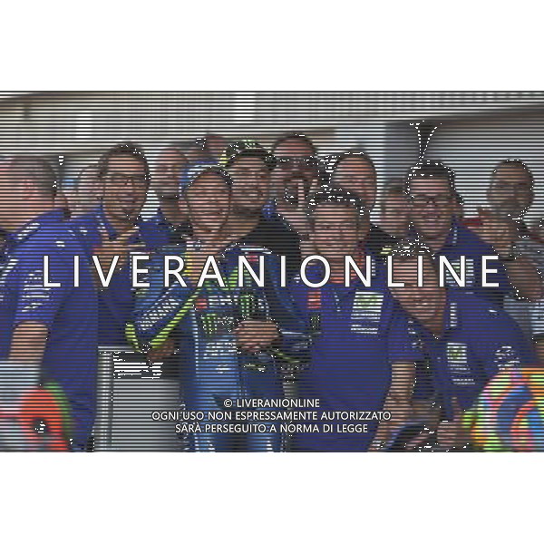 Silverstone United Kingdom 25.08.2017 Twelfth round MotoGP 2017 at the Silverstone Circuit, Valentino Rossi (Movistar Yamaha) photoPSP / Newspix.pl --- Newspix.pl POLAND OUT!!! AG ALDO LIVERANI SAS *** Local Caption *** www.newspix.pl mail us: info@newspix.pl call us: 0048 022 23 22 222 --- Polish Picture Agency by Ringier Axel Springer Poland