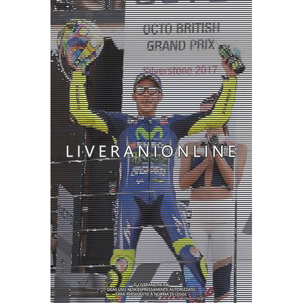 Silverstone United Kingdom 25.08.2017 Twelfth round MotoGP 2017 at the Silverstone Circuit, Valentino Rossi (Movistar Yamaha) photoPSP / Newspix.pl --- Newspix.pl POLAND OUT!!! AG ALDO LIVERANI SAS *** Local Caption *** www.newspix.pl mail us: info@newspix.pl call us: 0048 022 23 22 222 --- Polish Picture Agency by Ringier Axel Springer Poland