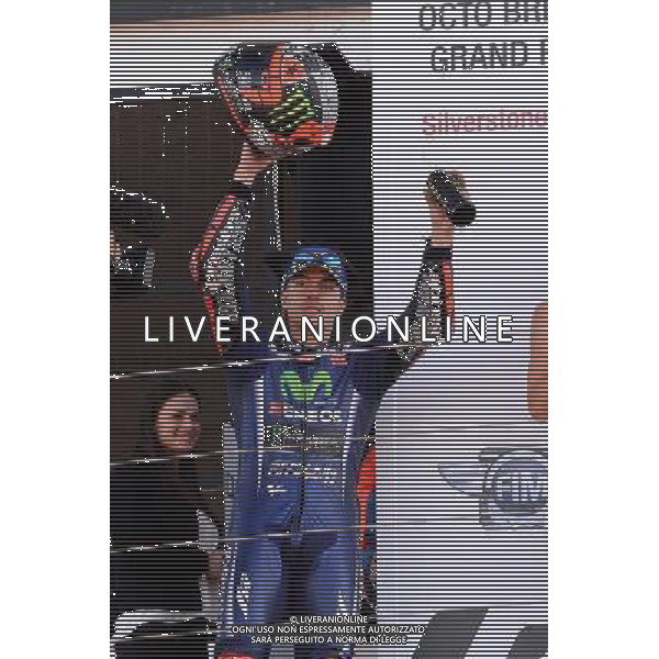 Silverstone United Kingdom 25.08.2017 Twelfth round MotoGP 2017 at the Silverstone Circuit, Maverick Vinales (Movistar Yamaha) photoPSP / Newspix.pl --- Newspix.pl POLAND OUT!!! AG ALDO LIVERANI SAS *** Local Caption *** www.newspix.pl mail us: info@newspix.pl call us: 0048 022 23 22 222 --- Polish Picture Agency by Ringier Axel Springer Poland
