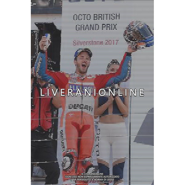 Silverstone United Kingdom 25.08.2017 Twelfth round MotoGP 2017 at the Silverstone Circuit, Andrea Dovizioso (Ducati Racing Team) photoPSP / Newspix.pl --- Newspix.pl POLAND OUT!!! AG ALDO LIVERANI SAS *** Local Caption *** www.newspix.pl mail us: info@newspix.pl call us: 0048 022 23 22 222 --- Polish Picture Agency by Ringier Axel Springer Poland