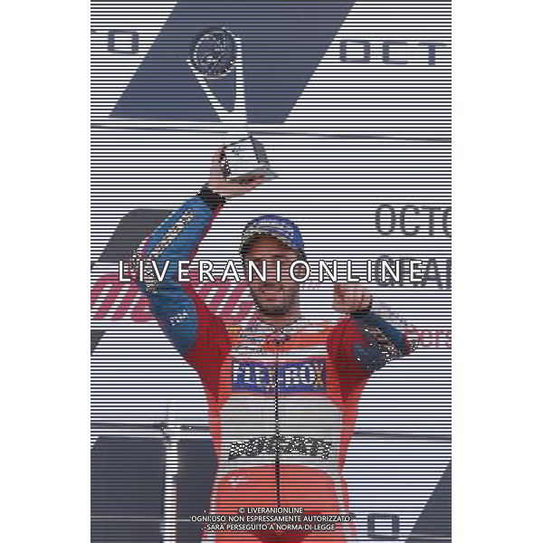 Silverstone United Kingdom 25.08.2017 Twelfth round MotoGP 2017 at the Silverstone Circuit, Andrea Dovizioso (Ducati Racing Team) photoPSP / Newspix.pl --- Newspix.pl POLAND OUT!!! AG ALDO LIVERANI SAS *** Local Caption *** www.newspix.pl mail us: info@newspix.pl call us: 0048 022 23 22 222 --- Polish Picture Agency by Ringier Axel Springer Poland