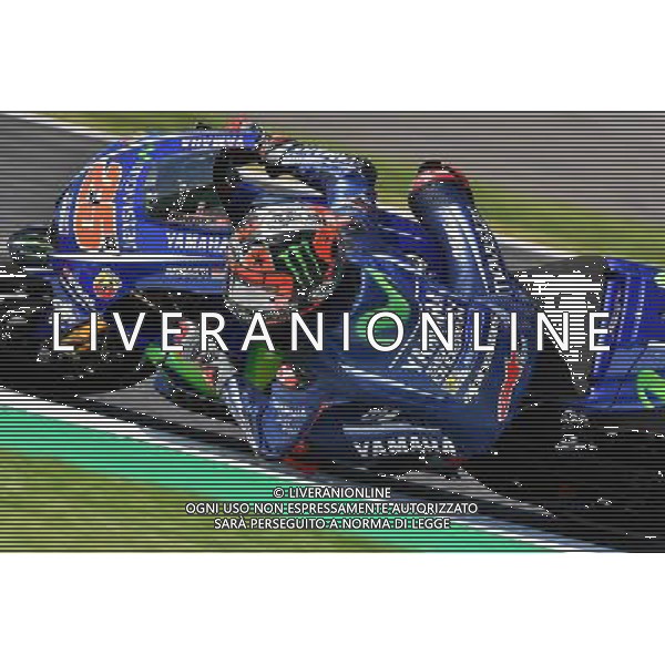 Silverstone United Kingdom 25.08.2017 Twelfth round MotoGP 2017 at the Silverstone Circuit, Maverick Vinales (Movistar Yamaha) photoPSP / Newspix.pl --- Newspix.pl POLAND OUT!!! *** Local Caption *** www.newspix.pl mail us: info@newspix.pl call us: 0048 022 23 22 222 --- Polish Picture Agency by Ringier Axel Springer Poland AG ALDO LIVERANI SAS *** Local Caption *** www.newspix.pl mail us: info@newspix.pl call us: 0048 022 23 22 222 --- Polish Picture Agency by Ringier Axel Springer Poland