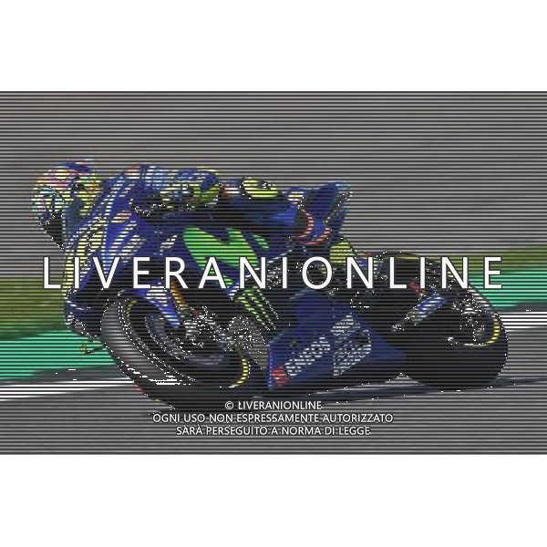 Silverstone United Kingdom 25.08.2017 Twelfth round MotoGP 2017 at the Silverstone Circuit, Valentino Rossi (Movistar Yamaha) photoPSP / Newspix.pl --- Newspix.pl POLAND OUT!!! AG ALDO LIVERANI SAS *** Local Caption *** www.newspix.pl mail us: info@newspix.pl call us: 0048 022 23 22 222 --- Polish Picture Agency by Ringier Axel Springer Poland