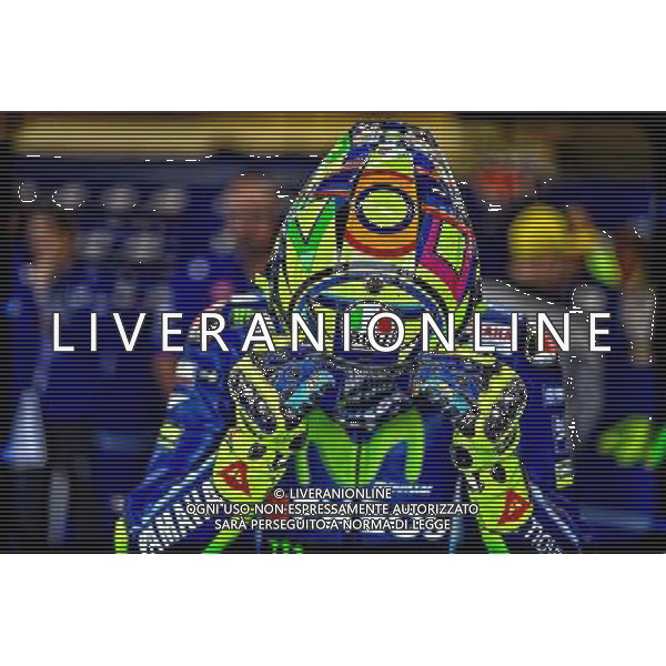 Silverstone United Kingdom 25.08.2017 Twelfth round MotoGP 2017 at the Silverstone Circuit, Valentino Rossi (Movistar Yamaha) photoPSP / Newspix.pl --- Newspix.pl POLAND OUT!!! AG ALDO LIVERANI SAS *** Local Caption *** www.newspix.pl mail us: info@newspix.pl call us: 0048 022 23 22 222 --- Polish Picture Agency by Ringier Axel Springer Poland