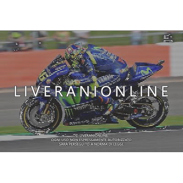 Silverstone United Kingdom 25.08.2017 Twelfth round MotoGP 2017 at the Silverstone Circuit, Valentino Rossi (Movistar Yamaha) photoPSP / Newspix.pl --- Newspix.pl POLAND OUT!!! AG ALDO LIVERANI SAS *** Local Caption *** www.newspix.pl mail us: info@newspix.pl call us: 0048 022 23 22 222 --- Polish Picture Agency by Ringier Axel Springer Poland