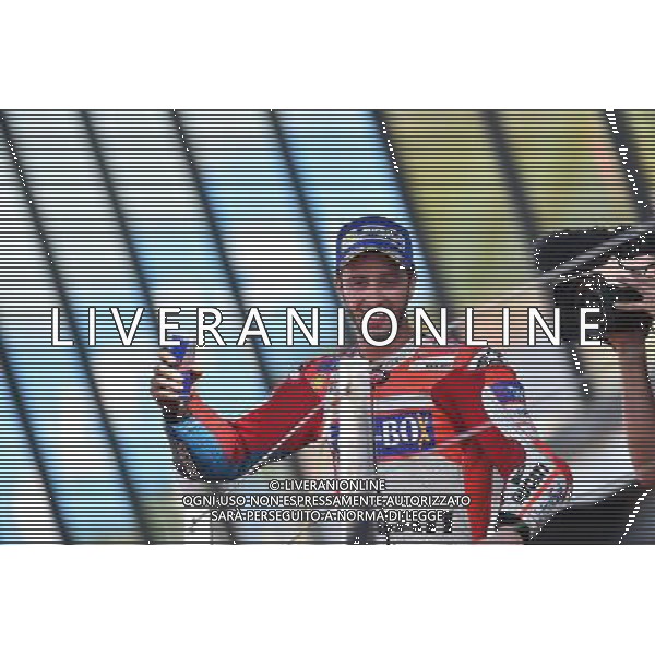 Silverstone United Kingdom 25.08.2017 Twelfth round MotoGP 2017 at the Silverstone Circuit, Andrea Dovizioso (Ducati Racing Team) photoPSP / Newspix.pl --- Newspix.pl POLAND OUT!!! AG ALDO LIVERANI SAS *** Local Caption *** www.newspix.pl mail us: info@newspix.pl call us: 0048 022 23 22 222 --- Polish Picture Agency by Ringier Axel Springer Poland