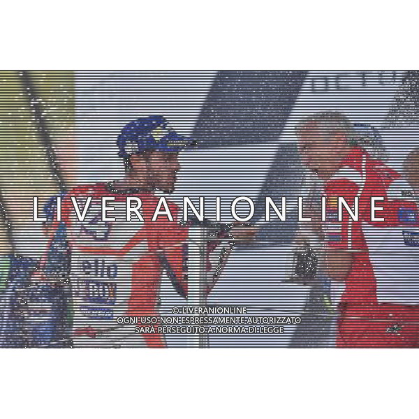 Silverstone United Kingdom 25.08.2017 Twelfth round MotoGP 2017 at the Silverstone Circuit, Andrea Dovizioso (Ducati Racing Team) photoPSP / Newspix.pl --- Newspix.pl POLAND OUT!!! AG ALDO LIVERANI SAS *** Local Caption *** www.newspix.pl mail us: info@newspix.pl call us: 0048 022 23 22 222 --- Polish Picture Agency by Ringier Axel Springer Poland