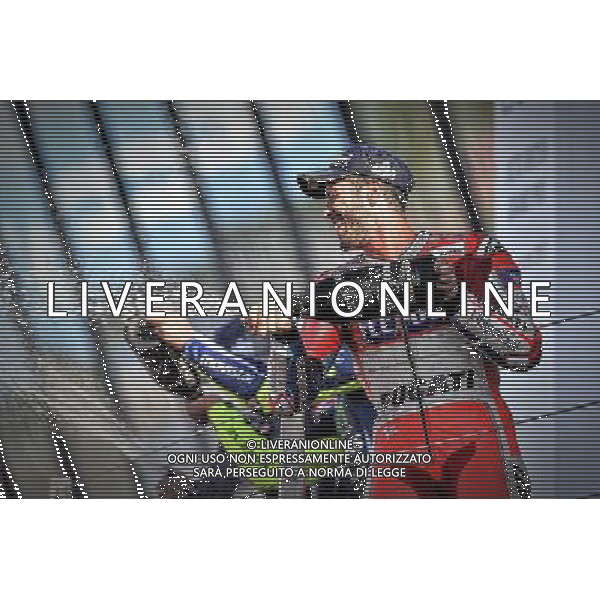 Silverstone United Kingdom 25.08.2017 Twelfth round MotoGP 2017 at the Silverstone Circuit, Andrea Dovizioso (Ducati Racing Team) photoPSP / Newspix.pl --- Newspix.pl POLAND OUT!!! *** Local Caption *** www.newspix.pl mail us: info@newspix.pl call us: 0048 022 23 22 222 --- Polish Picture Agency by Ringier Axel Springer Poland AG ALDO LIVERANI SAS *** Local Caption *** www.newspix.pl mail us: info@newspix.pl call us: 0048 022 23 22 222 --- Polish Picture Agency by Ringier Axel Springer Poland