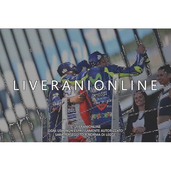 Silverstone United Kingdom 25.08.2017 Twelfth round MotoGP 2017 at the Silverstone Circuit, Valentino Rossi (Movistar Yamaha) photoPSP / Newspix.pl --- Newspix.pl POLAND OUT!!! AG ALDO LIVERANI SAS *** Local Caption *** www.newspix.pl mail us: info@newspix.pl call us: 0048 022 23 22 222 --- Polish Picture Agency by Ringier Axel Springer Poland