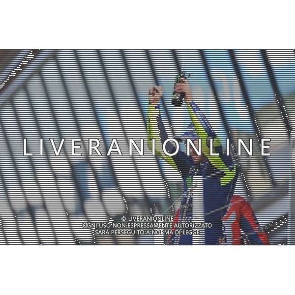 Silverstone United Kingdom 25.08.2017 Twelfth round MotoGP 2017 at the Silverstone Circuit, Valentino Rossi (Movistar Yamaha) photoPSP / Newspix.pl --- Newspix.pl POLAND OUT!!! AG ALDO LIVERANI SAS *** Local Caption *** www.newspix.pl mail us: info@newspix.pl call us: 0048 022 23 22 222 --- Polish Picture Agency by Ringier Axel Springer Poland