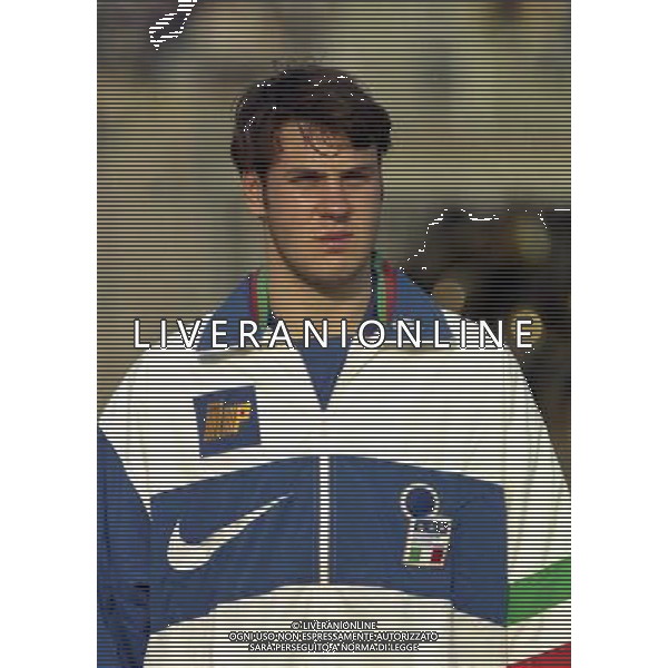 1997-1998 SASSUOLO -NAZIONALE ITALIANA UNDER 21-GALLES NELLA FOTO CRISTANTE FILIPPO AG ALDO LIVERANI SAS