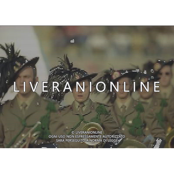 1997-1998 SASSUOLO -NAZIONALE ITALIANA UNDER 21-GALLES NELLA FOTO FANFARA DEI BERSAGLIERI AG ALDO LIVERANI SAS