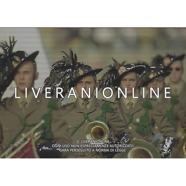 1997-1998 SASSUOLO -NAZIONALE ITALIANA UNDER 21-GALLES NELLA FOTO FANFARA DEI BERSAGLIERI AG ALDO LIVERANI SAS