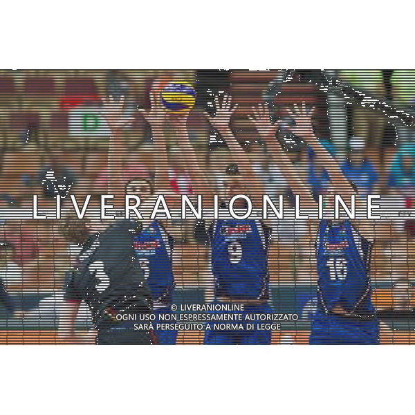 KATOWICE 31.08.2017 SPORT SIATKOWKA CEV MISTRZOSTWA EUROPY W PILCE SIATKOWEJ MEZCZYZN LOTTO EUROVOLLEY POLAND 2017 CEV VOLLEYBALL EUROPEAN CHAMPIONSHIP MEN BELGIUM - ITALY BELGIA - WLOCHY NZ. SIMONE GIANNELLI (ITA) DANIELE MAZZONE (ITA) OLEG ANTONOV (ITA) FOT. MICHAL CHWIEDUK / FOKUSMEDIA/NEWSPIX.PL --- Newspix.pl AG ALDO LIVERANI SAS ONLY ITALY *** Local Caption *** www.newspix.pl mail us: info@newspix.pl call us: 0048 022 23 22 222 --- Polish Picture Agency by Ringier Axel Springer Poland