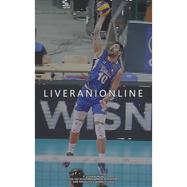 KATOWICE HALA SPODEK 31.08.2017 LOTTO EUROVOLLEY 2017 MECZ MISTRZOSTW EUROPY 2017 SIATKOWKA 1/4 FINALU BELGIA (czarne) - WLOCHY (niebieskie) NZ Filippo Lanza . FOT TOMASZ WANTULA / NEWSPIX.PL KATOWICE SPODEK 31.08.2017 VOLEYYBALL MEN\'S CHAMPIONSCHIP LOTTO EUROVOLLEY POLAND 2017 QUARTERFINAL BELGIUM - ITALY TOMASZ WANTULA / NEWSPIX.PL --- Newspix.pl AG ALDO LIVERANI SAS ONLY ITALY *** Local Caption *** www.newspix.pl mail us: info@newspix.pl call us: 0048 022 23 22 222 --- Polish Picture Agency by Ringier Axel Springer Poland