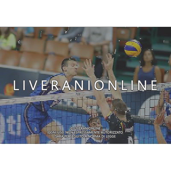 KATOWICE HALA SPODEK 31.08.2017 LOTTO EUROVOLLEY 2017 MECZ MISTRZOSTW EUROPY 2017 SIATKOWKA 1/4 FINALU BELGIA (czarne) - WLOCHY (niebieskie) NZ Daniele Mazzone . FOT TOMASZ WANTULA / NEWSPIX.PL KATOWICE SPODEK 31.08.2017 VOLEYYBALL MEN\'S CHAMPIONSCHIP LOTTO EUROVOLLEY POLAND 2017 QUARTERFINAL BELGIUM - ITALY TOMASZ WANTULA / NEWSPIX.PL --- Newspix.pl AG ALDO LIVERANI SAS ONLY ITALY *** Local Caption *** www.newspix.pl mail us: info@newspix.pl call us: 0048 022 23 22 222 --- Polish Picture Agency by Ringier Axel Springer Poland