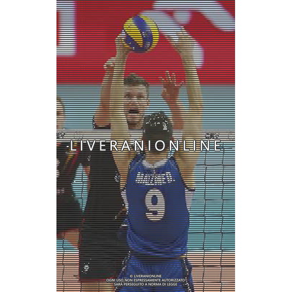 KATOWICE HALA SPODEK 31.08.2017 LOTTO EUROVOLLEY 2017 MECZ MISTRZOSTW EUROPY 2017 SIATKOWKA 1/4 FINALU BELGIA (czarne) - WLOCHY (niebieskie) NZ Pieter Verhees . FOT TOMASZ WANTULA / NEWSPIX.PL KATOWICE SPODEK 31.08.2017 VOLEYYBALL MEN\'S CHAMPIONSCHIP LOTTO EUROVOLLEY POLAND 2017 QUARTERFINAL BELGIUM - ITALY TOMASZ WANTULA / NEWSPIX.PL --- Newspix.pl AG ALDO LIVERANI SAS ONLY ITALY *** Local Caption *** www.newspix.pl mail us: info@newspix.pl call us: 0048 022 23 22 222 --- Polish Picture Agency by Ringier Axel Springer Poland